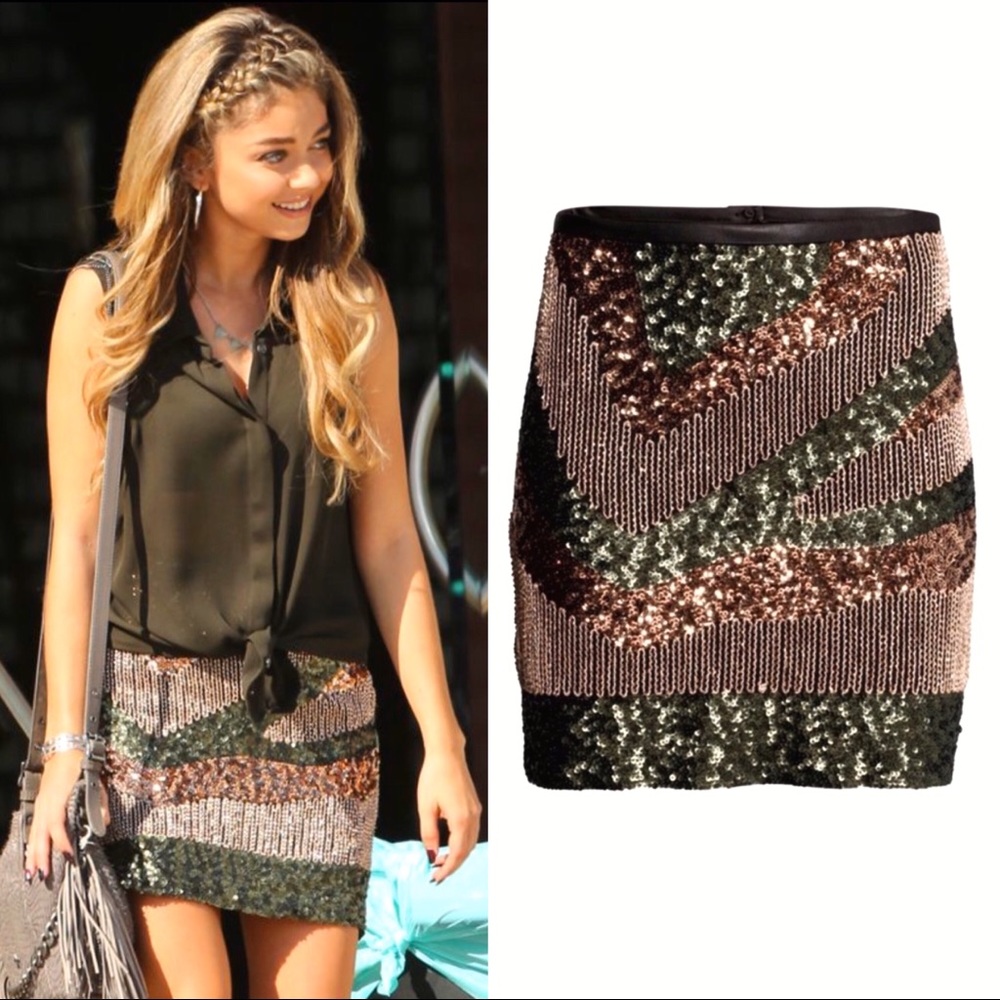 H&M sequin mini skirt--as seen on Sarah Hyland/ Haley Dunphy on Modern Family!